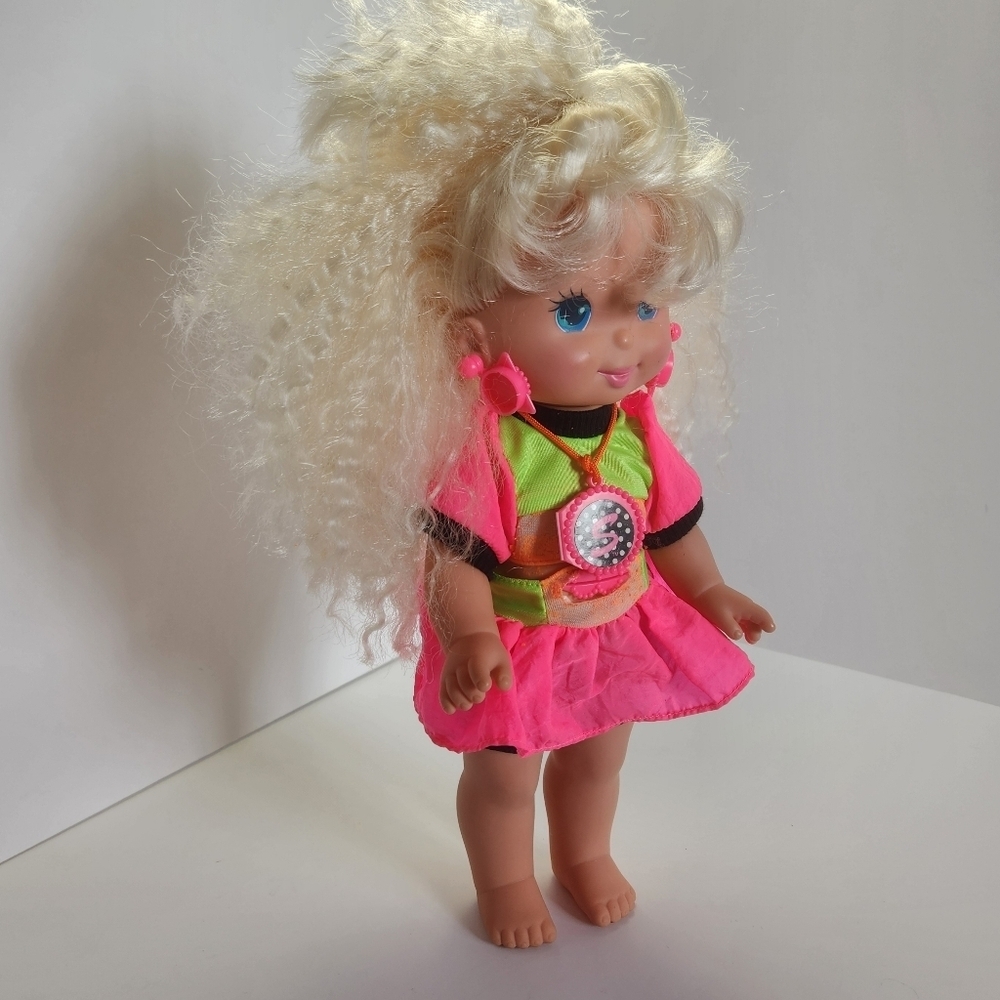 Vintage 1992 MATTEL Sally Secrets Doll Original Crimped Hairstyle Stickers Toy - Picture 7 of 13